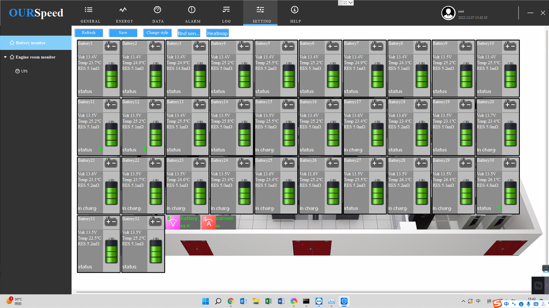 <font color='red'><font color='red'>蓄電池</font></font>在線監(jiān)測系統實時